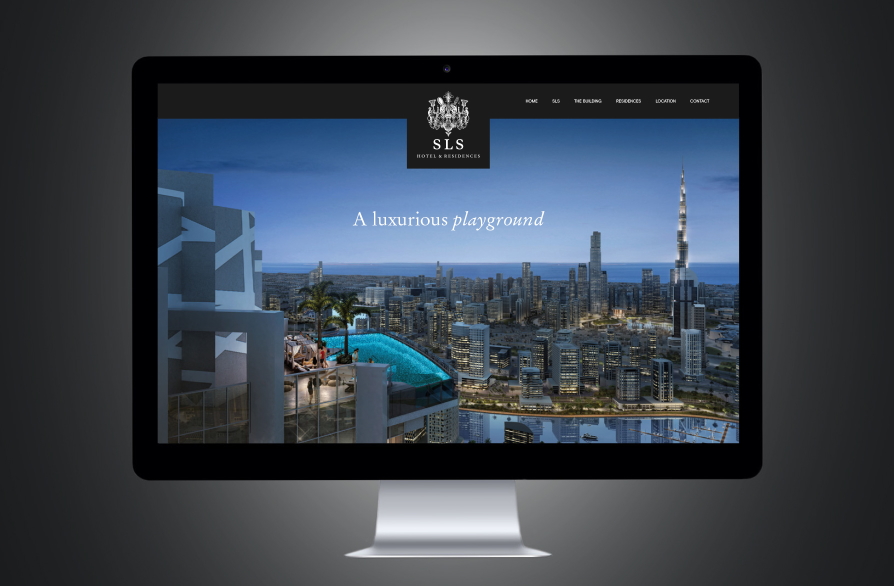 SLS Dubai Website Homepage